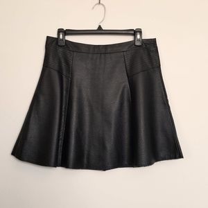 Jaye.e. Leather Skater Skirt